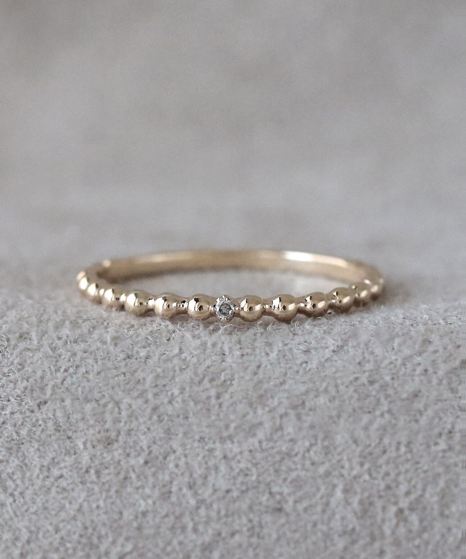  「K10 regalino 1粒ダイヤモンド ゴールド リング」|リング|