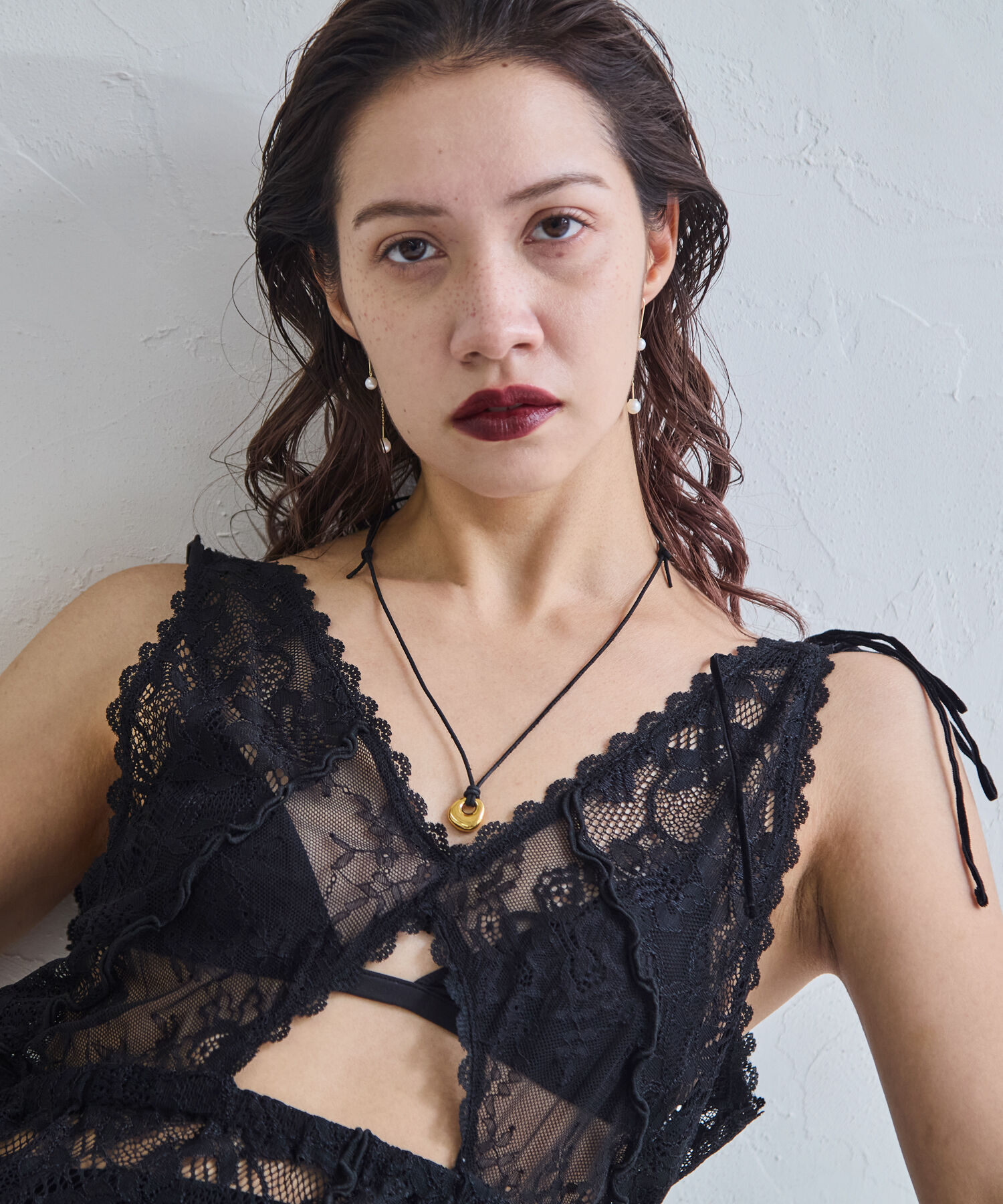 JUPITER「【牛革・SV】メタルトップコードネックレス ゴールド」|ネックレス|