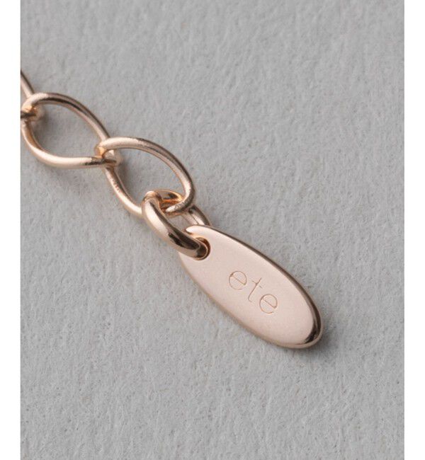 ete「K18 引き輪付アジャスター」|ネックレス|