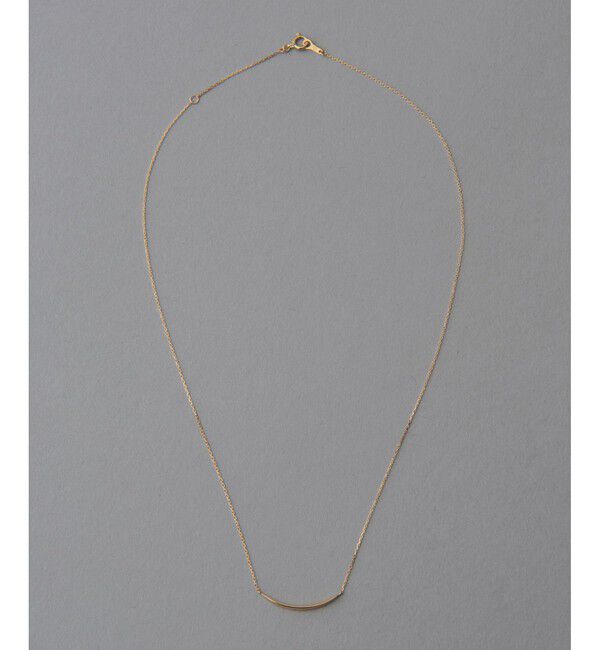 ete「K18YG レイヤー カーヴィーライン ネックレス」|ネックレス|