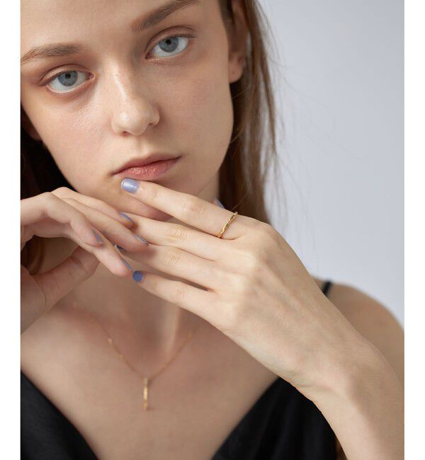 ete「[レイヤード] K18YG ツイスト リング」|リング|