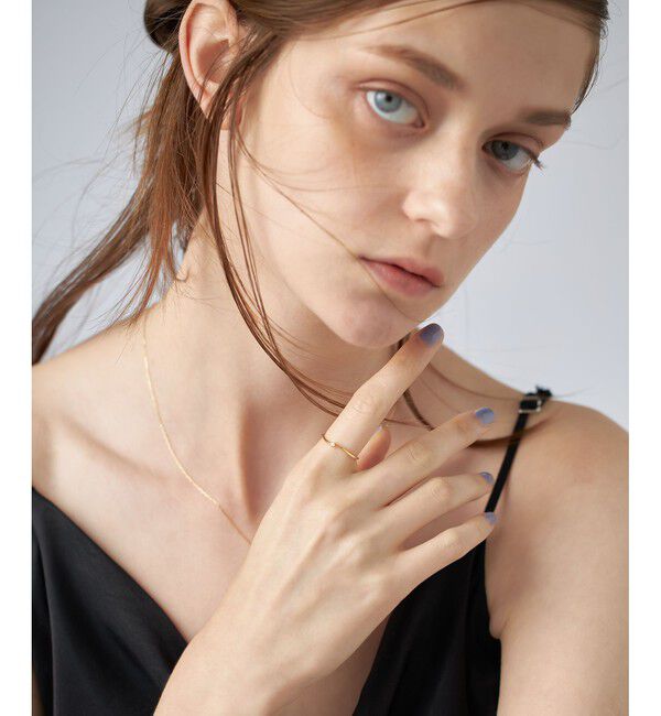 ete「[レイヤード] K18YG ダイヤモンド リング」|リング|