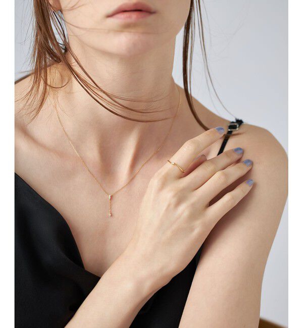 ete「[レイヤード] K18YG ダイヤモンド リング」|リング|