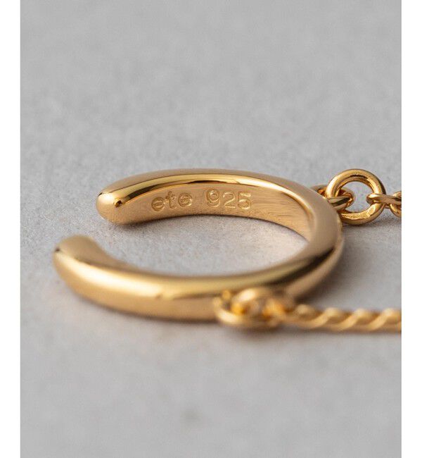 ete「エレガントチェーン リバーシブルイヤリング」|イヤリング|