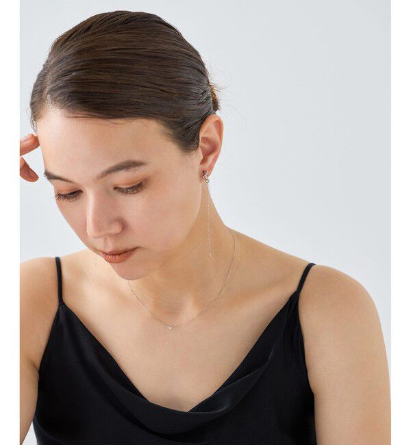 ete「チェーン ビジュー イヤリング」|イヤリング|