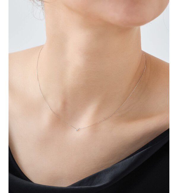 ete「[レイヤー] PT900/850 ダイヤモンド ネックレス」|ネックレス|