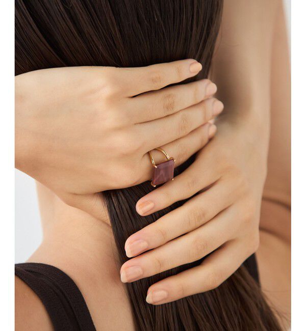 ete「[タイル] レッドジャスパー リング」|リング|