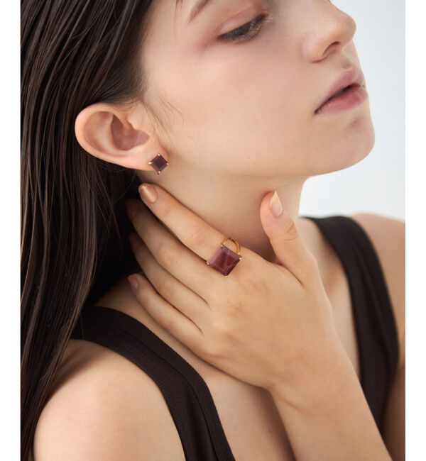 ete「[タイル] レッドジャスパー リング」|リング|