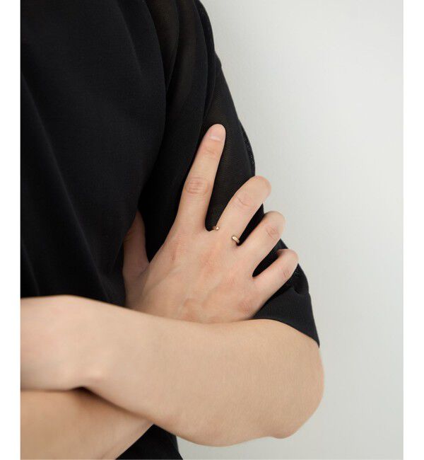 ete「[ハンサムピンク] K10MPG スタッズ ハグリング」|リング|