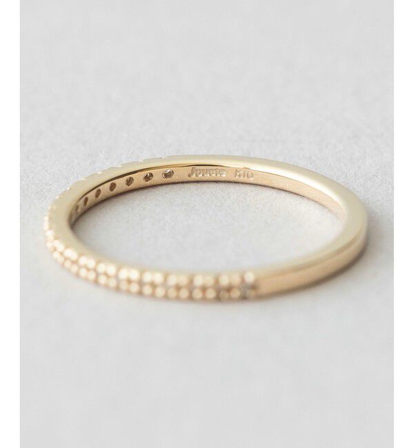 Jouete「K10YG ピンキーリング ブラウンダイヤモンド」|リング|