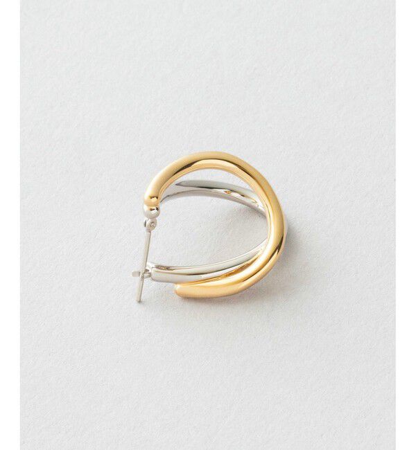 Jouete「サークルピアス ティアドロップ コンビカラー」|ピアス|