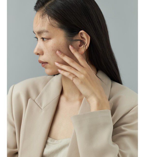 Jouete「K10YG ピンキーリング ワンストローク」|リング|