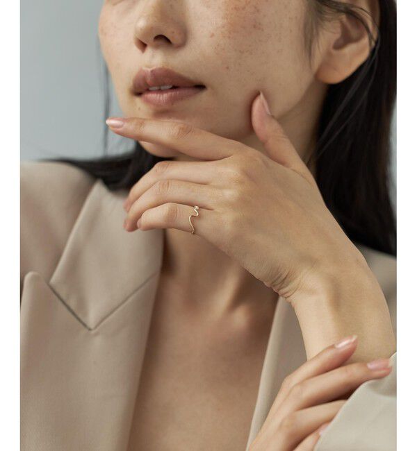 Jouete「K10YG ピンキーリング ワンストローク」|リング|