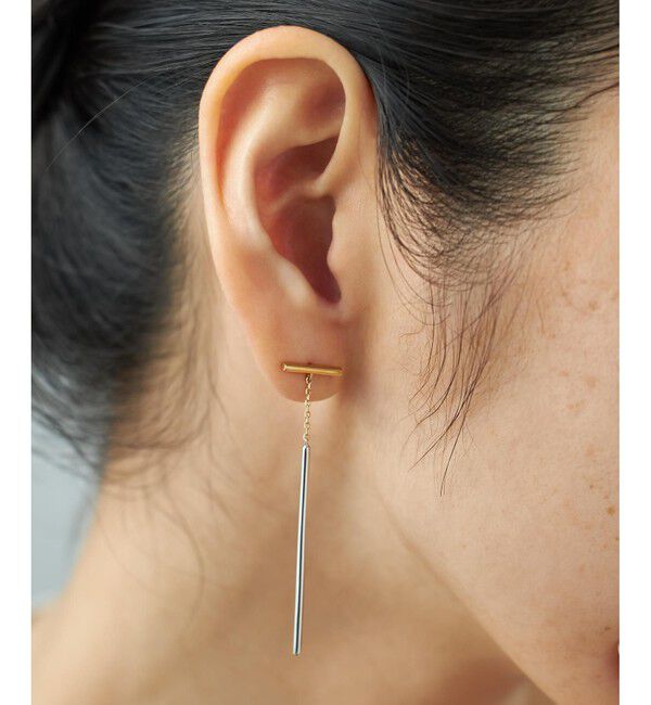 Jouete「ピアス バー コンビカラー」|ピアス|