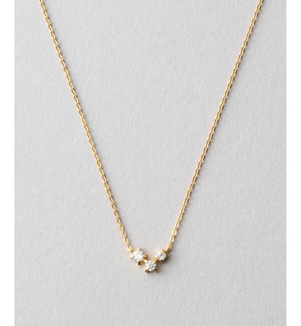Jouete「[ミニマル] ネックレス ジルコニア」|ネックレス|イエローゴールド