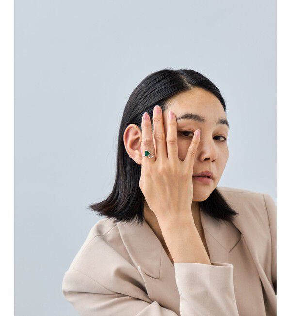 Jouete「[フォークリング] マラカイト&times;ジルコニア」|リング|