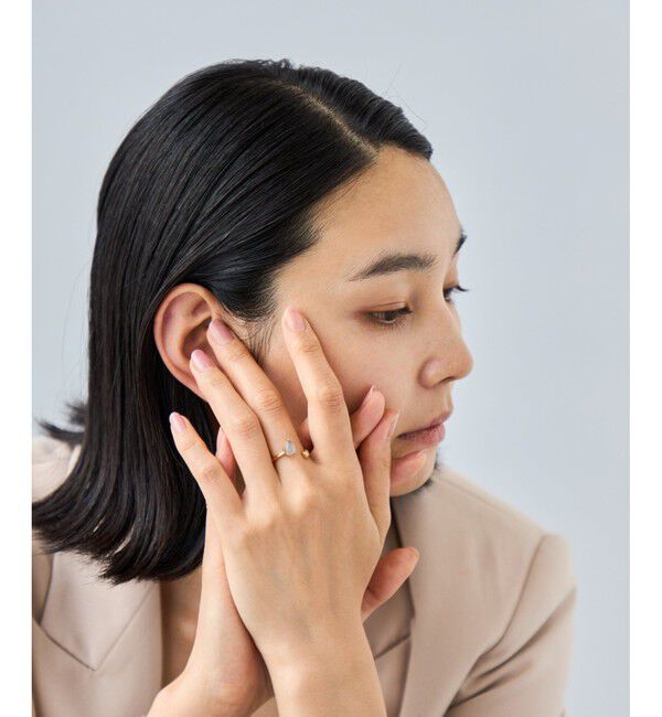 Jouete「[フォークリング] ラブラドーライト&times;ジルコニア」|リング|