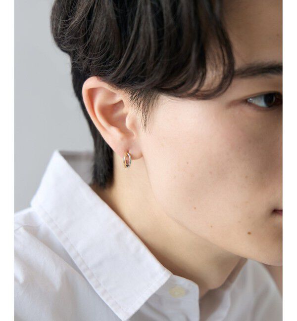 Jouete「[スナップピアス] ダブルライン コンビカラー」|ピアス|