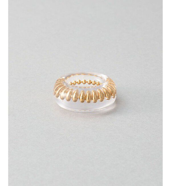 Jouete「[ドロップ] リング ボールチェーン」|リング|イエローゴールド