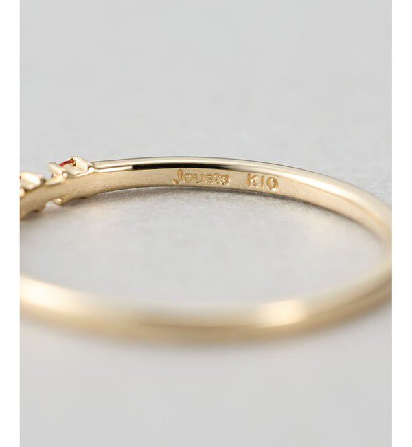 Jouete「[レイヤー] K10YG リング オレンジサファイア」|リング|