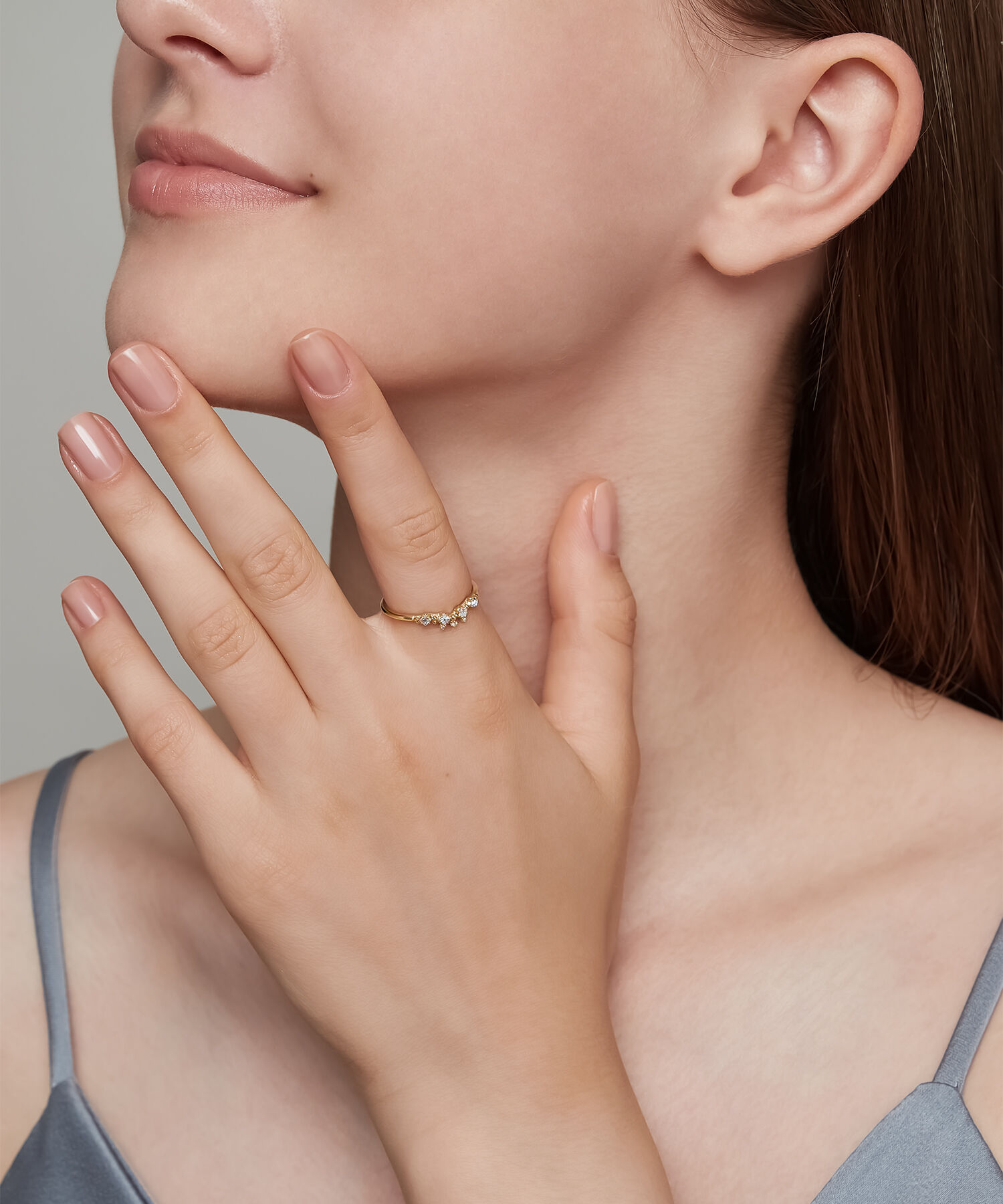 NOJESS「【Pocket Ring】K10ラブラドライト／ダイヤモンドリング」|リング|