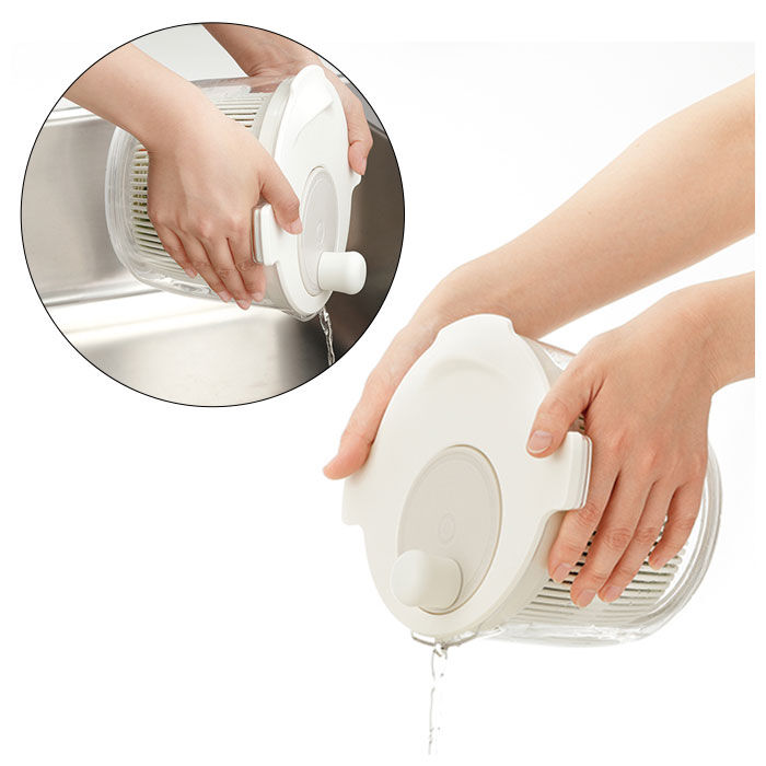 BACKYARD FAMILY「リベラリスタ サラダスピナー LIBERALISTA 通販 サラダ 水切り 野菜水切り器」|食器・キッチングッズ|