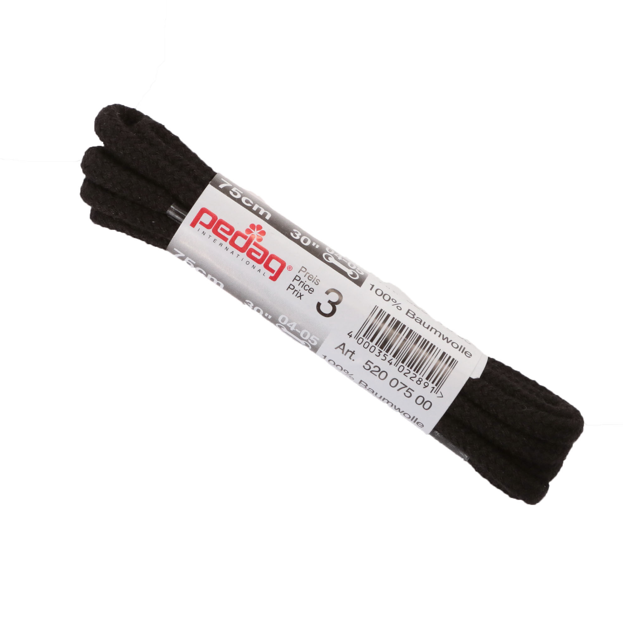 BACKYARD FAMILY「靴ひも ペダック pedag 靴紐 丸紐 art5520 ドイツ製 定番 4mm」|その他|ブラック1