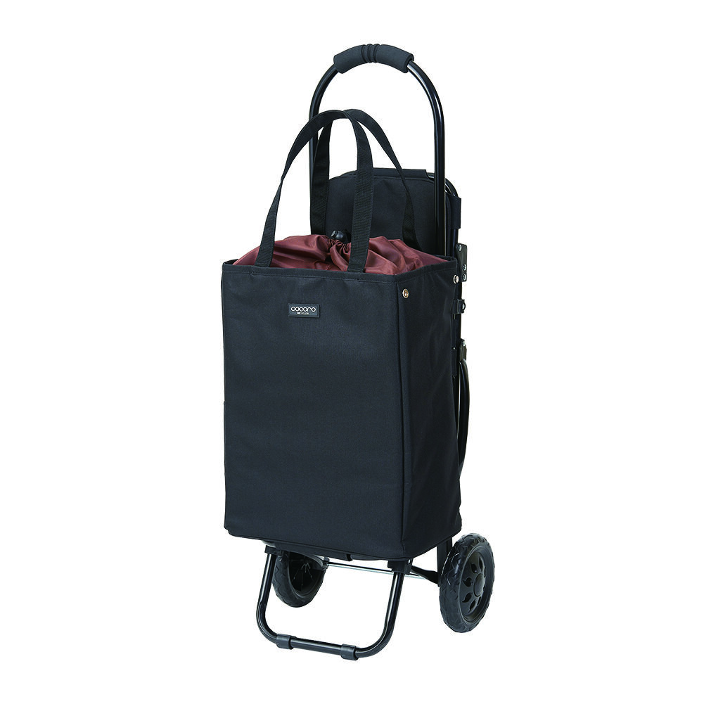 BACKYARD FAMILY「ショッピングカート 折りたたみ 通販 おしゃれ 軽量 保冷 保温 ショッピングバッグ キャスター」|その他|ブラック1