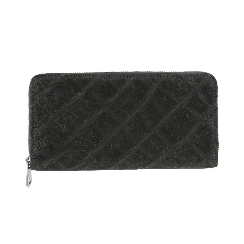 BACKYARD FAMILY「財布 メンズ 長財布 通販 ZOO ZLW-101 ズー 象革 象革財布 ロングウォレット」|財布|ブラック1