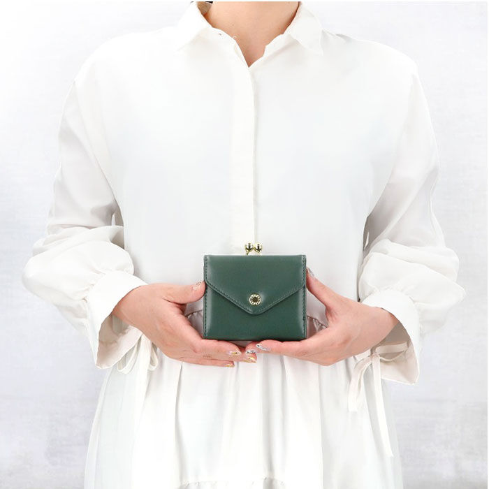 Legato Largo「Legato Largo 財布 LJ-F3352 通販 レガートラルゴ 二つ折り財布 がま口財布」|財布|