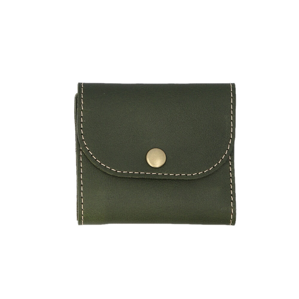 BACKYARD FAMILY「Native Creation 財布 通販 日本製 栃木レザー コンパクト財布 三つ折り お財布」|財布|グリーン1