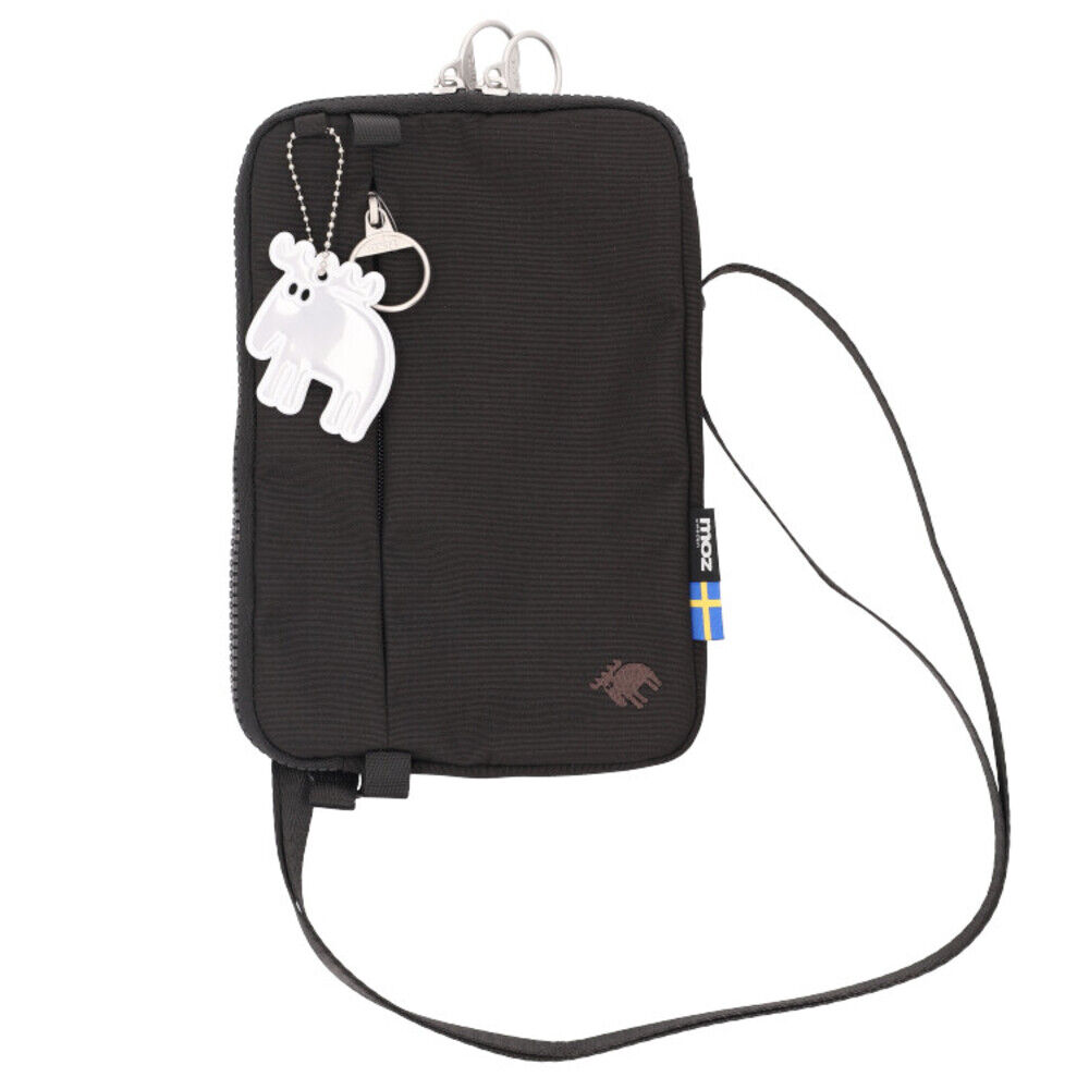 moz「moz モズ スマホショルダー 2way 撥水 zzrk-03 通販 スマホショルダーバッグ」|ショルダー・メッセンジャー|ブラック1