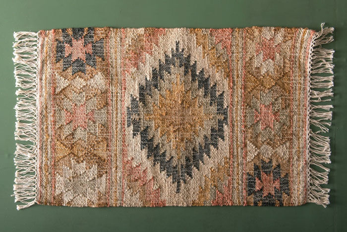 BACKYARD FAMILY「マット おしゃれ ラグマット 通販 デザインマット 長方形 ラグ ジュート ファブリック」|その他|