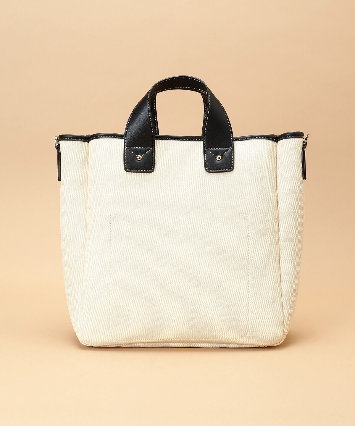 Samantha Thavasa「キャンバスデザイン 合皮スクエアトートバッグ 大サイズ」|トートバッグ|