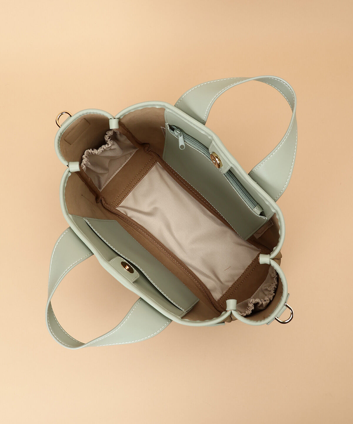 Samantha Thavasa「キャンバスデザイン 合皮スクエアトートバッグ 大サイズ」|トートバッグ|