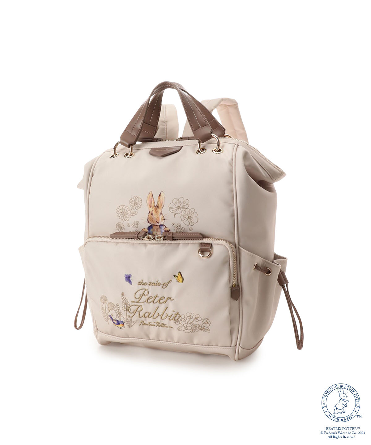 Samantha Thavasa「「ピーターラビット(TM)」コラボレーション ナイロンリュック」|リュック|オフホワイト