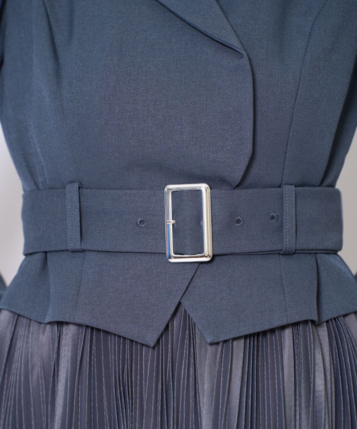 アンドクチュール「プリーツレイヤードワンピース」|ワンピース|