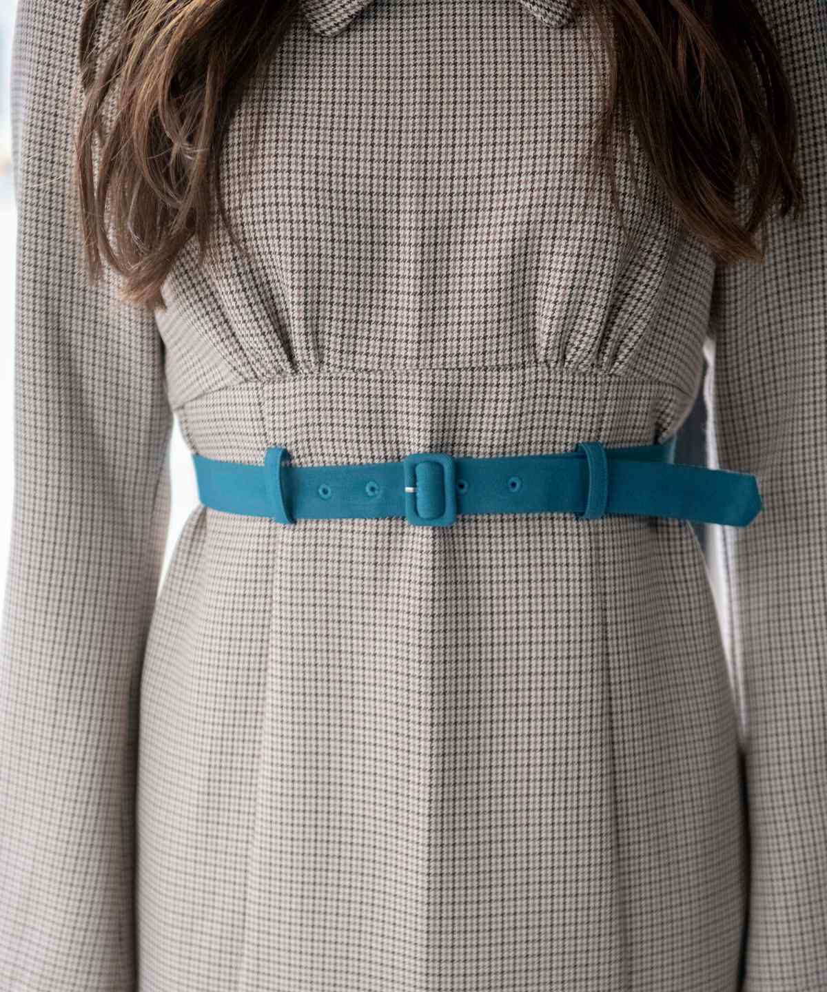 REDYAZEL「千鳥柄シャツ衿タイトミニワンピース」|ワンピース|