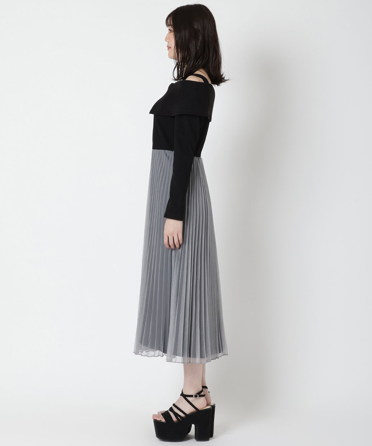 REDYAZEL「ニットドッキングワンピース」|ワンピース|