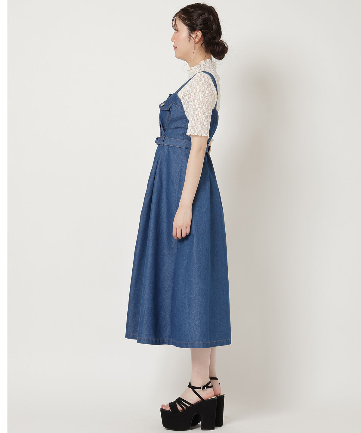 REDYAZEL「デニムキャミワンピース」|ワンピース|