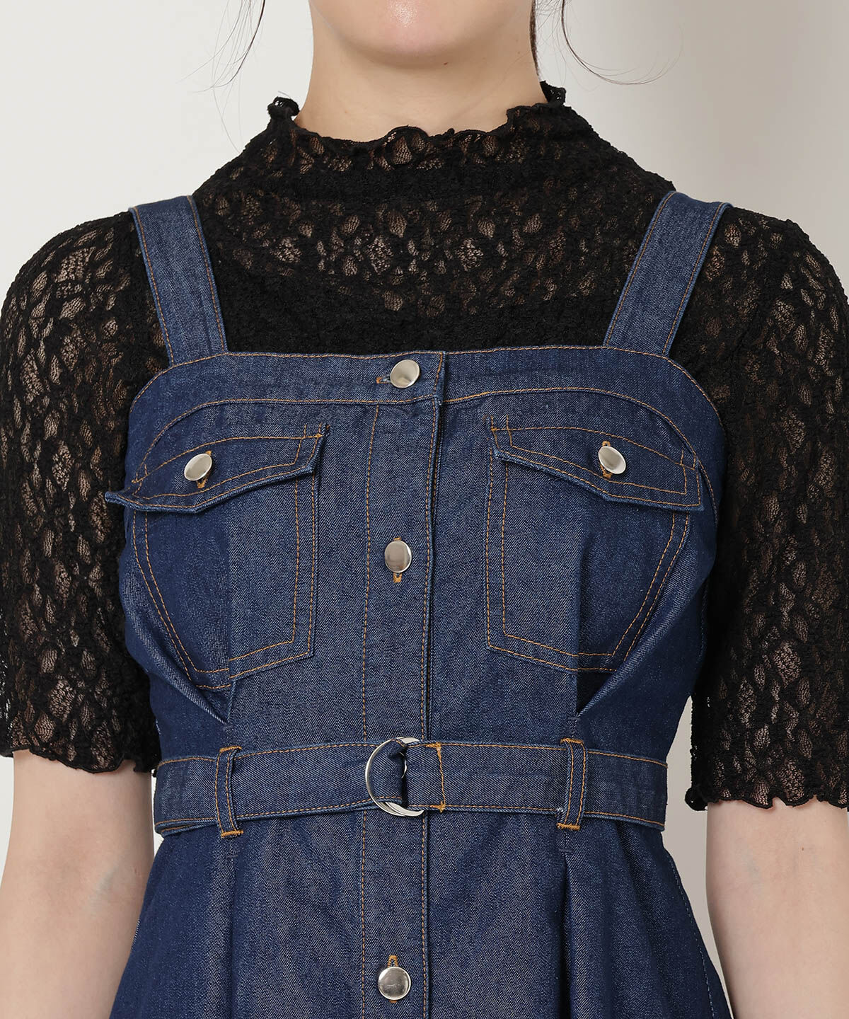 REDYAZEL「デニムキャミワンピース」|ワンピース|