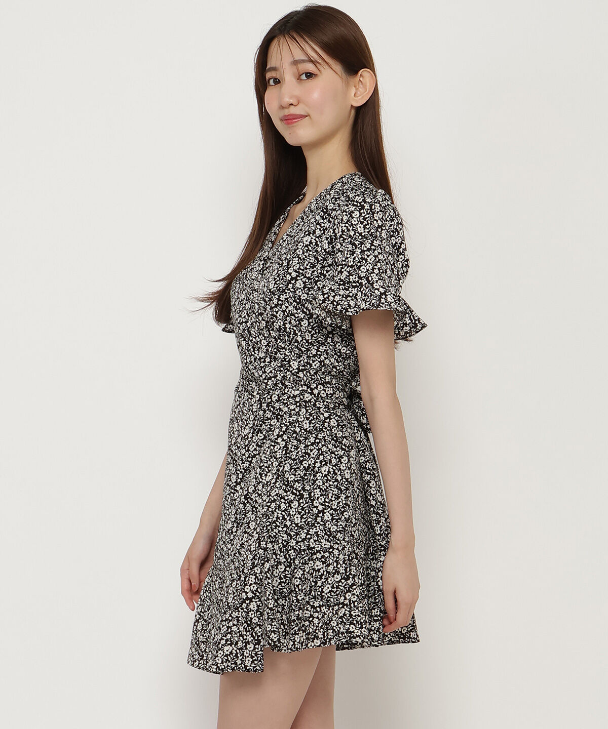 REDYAZEL「カシュクールフリルミニワンピース」|ワンピース|