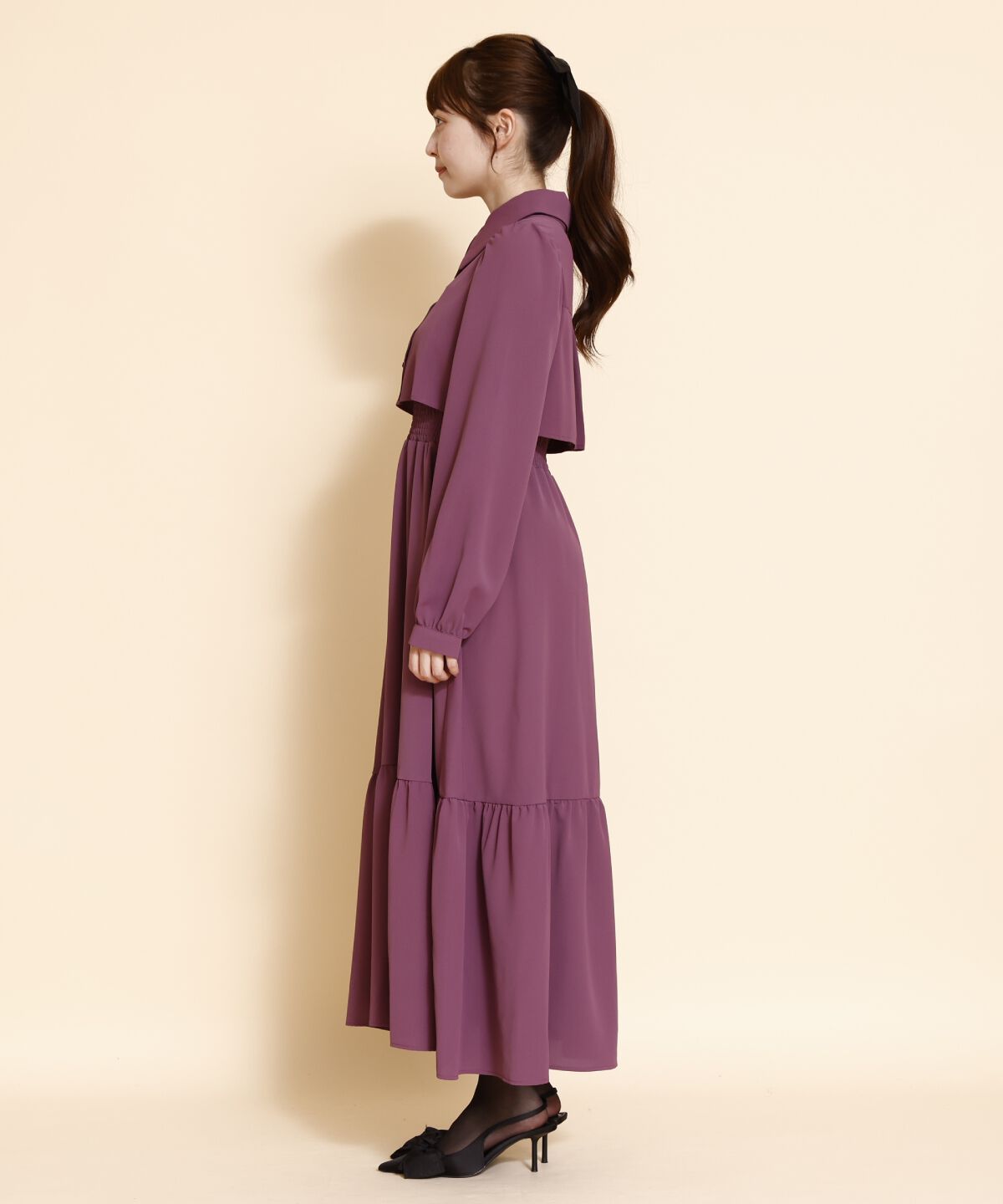 REDYAZEL「ティアードシャツワンピース」|ワンピース|