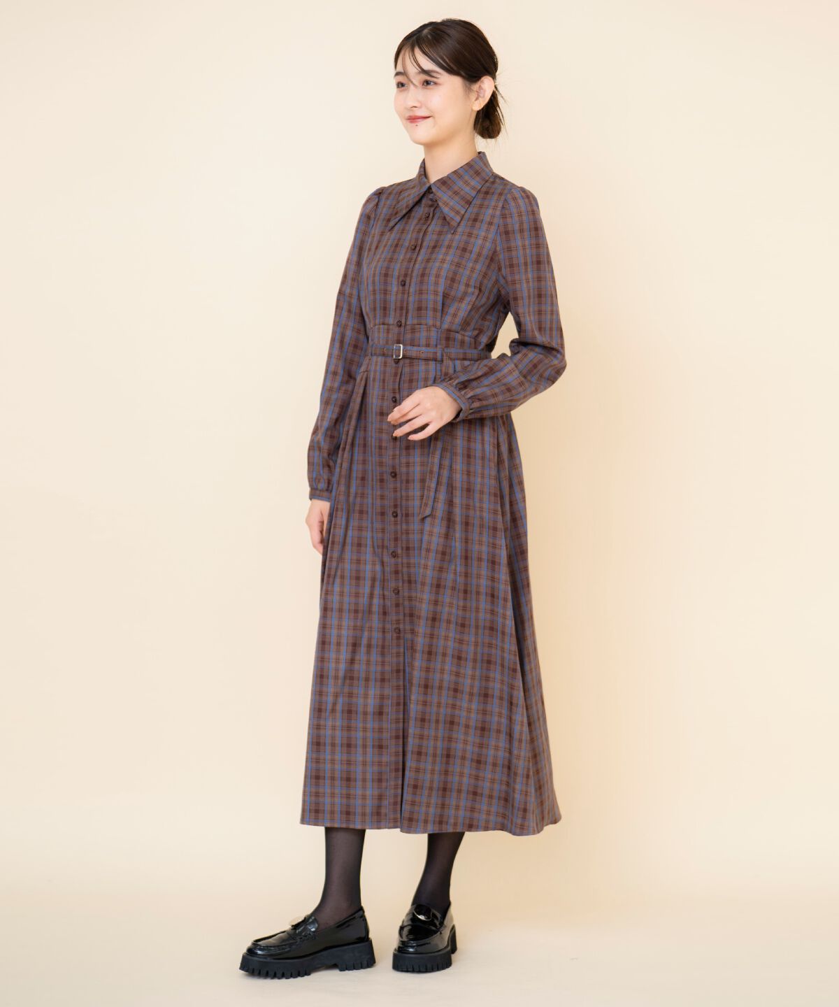 REDYAZEL「チェックシャツワンピース」|ワンピース|