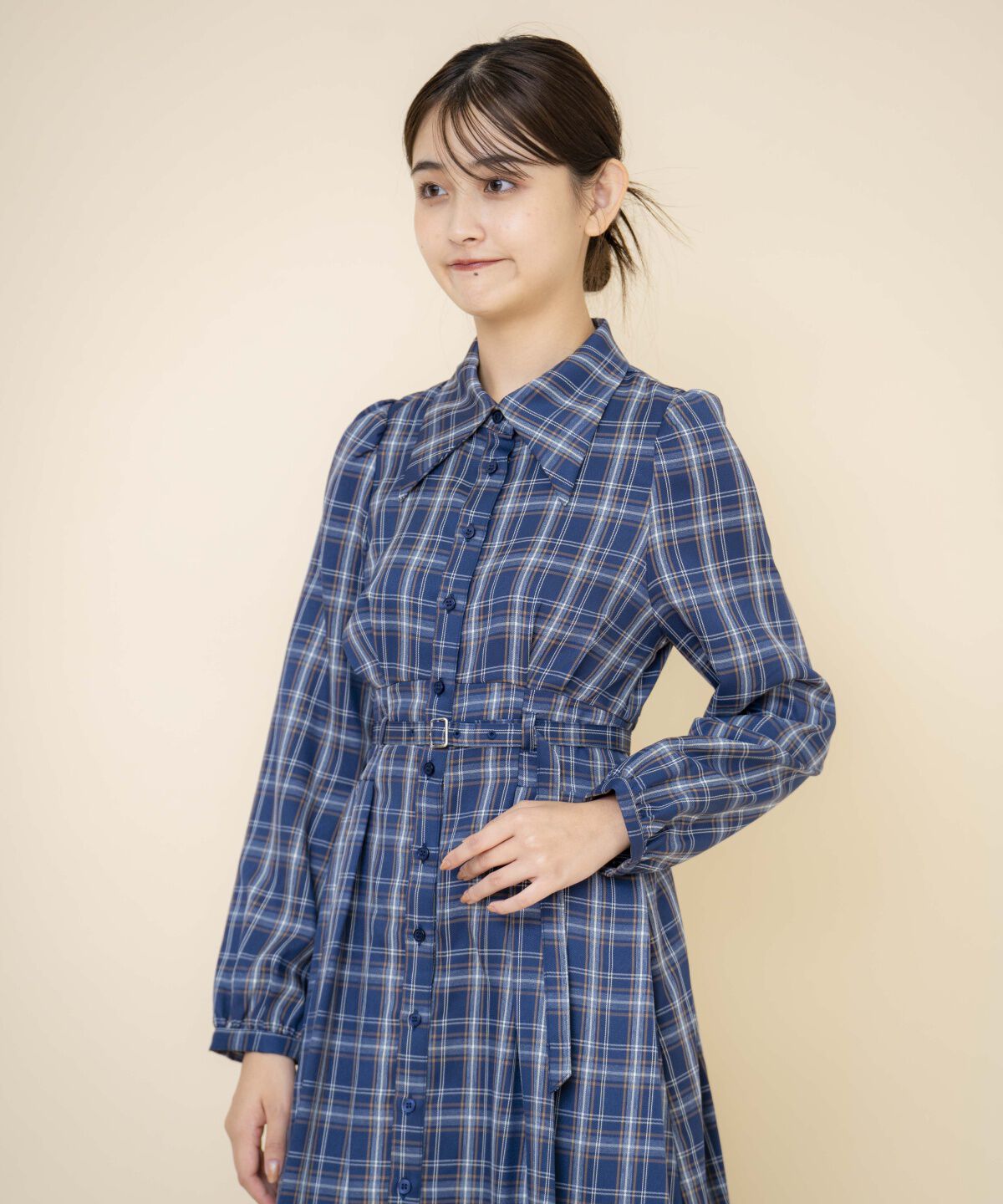 REDYAZEL「チェックシャツワンピース」|ワンピース|