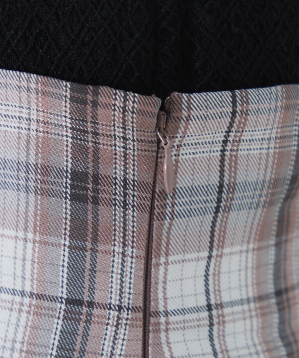 REDYAZEL「ダブルボタンチェックミニスカート」|フレア|