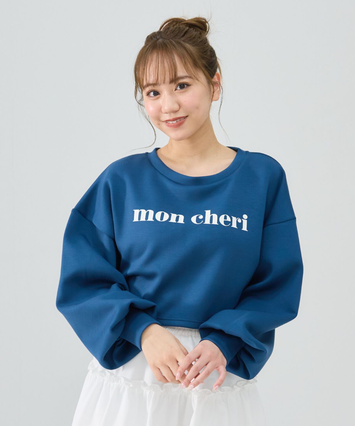 REDYAZEL「mon cheriロゴトップス」|Tシャツ・カットソー|ブルー