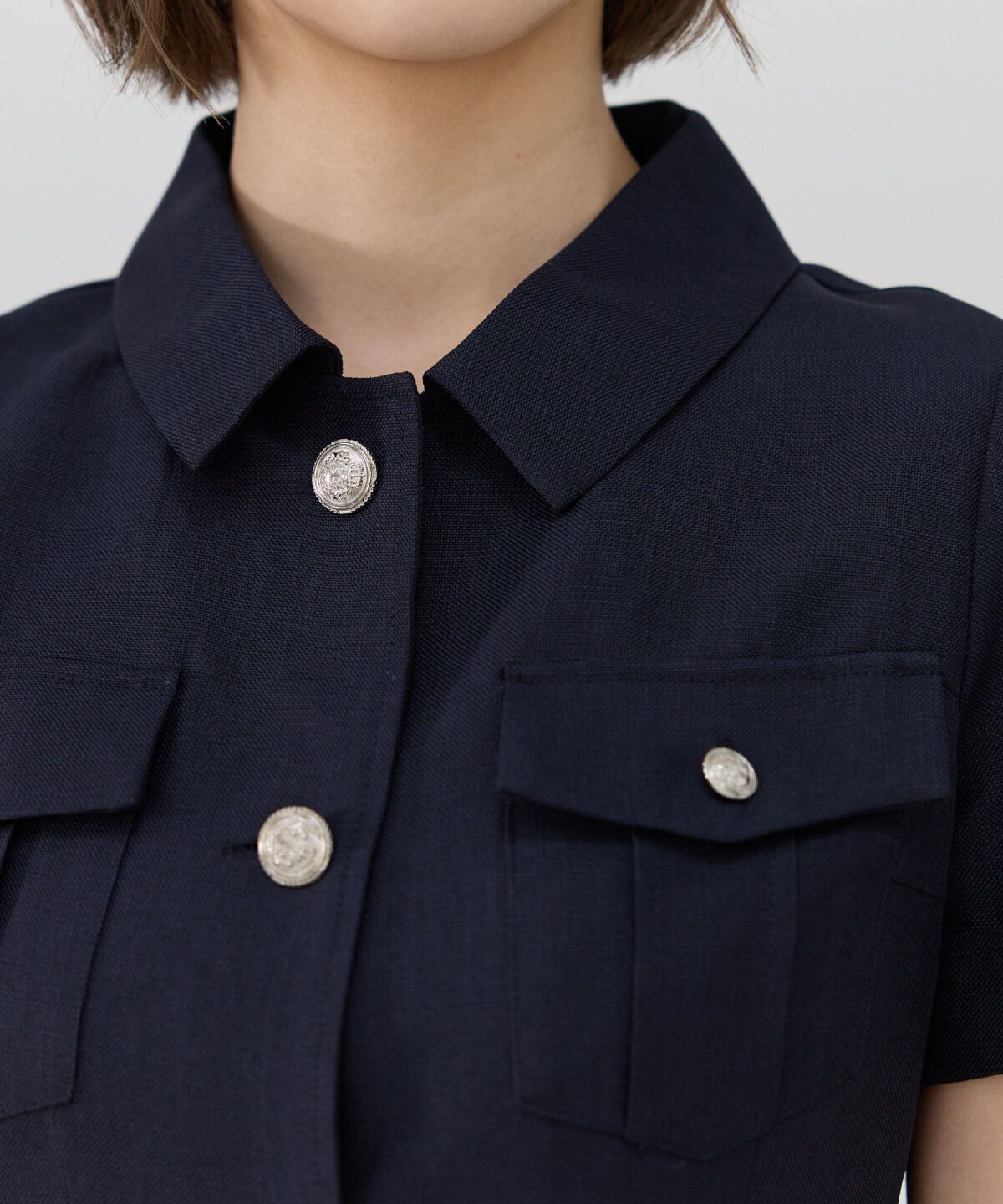 REDYAZEL「エンブレムボタンシャツワンピース」|ワンピース|