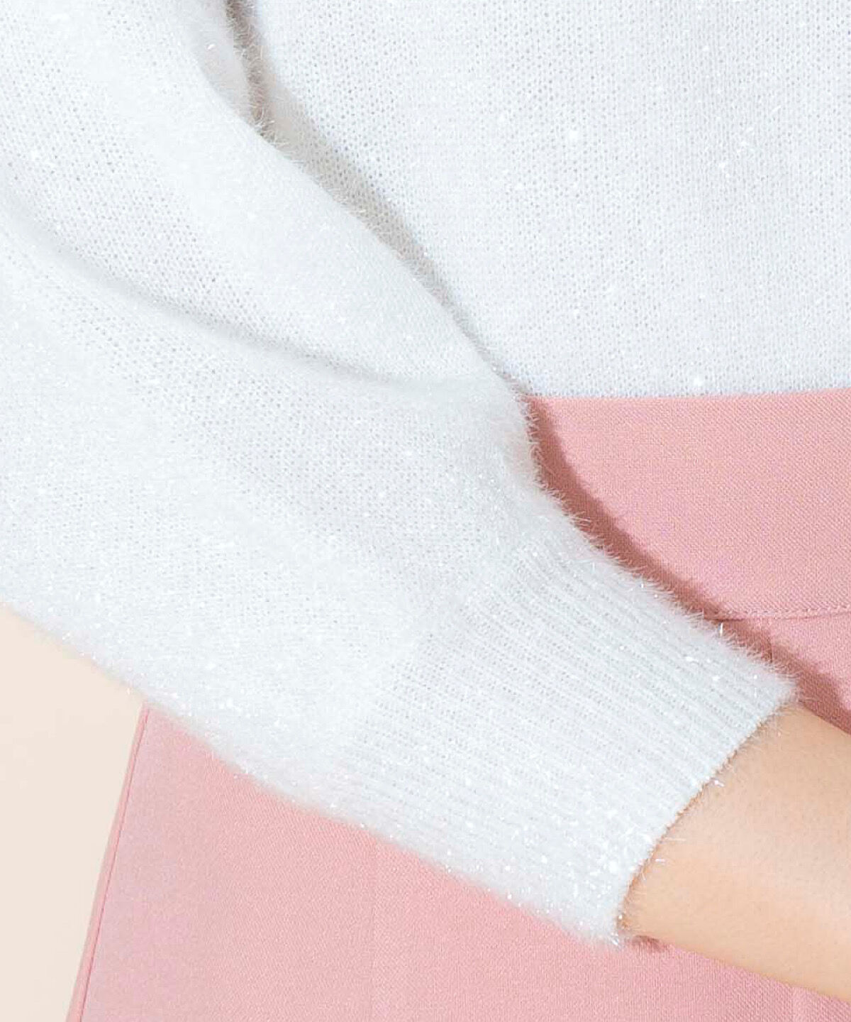 WILLSELECTION「キラキラパフ袖プルオーバー」|ニット・セーター|