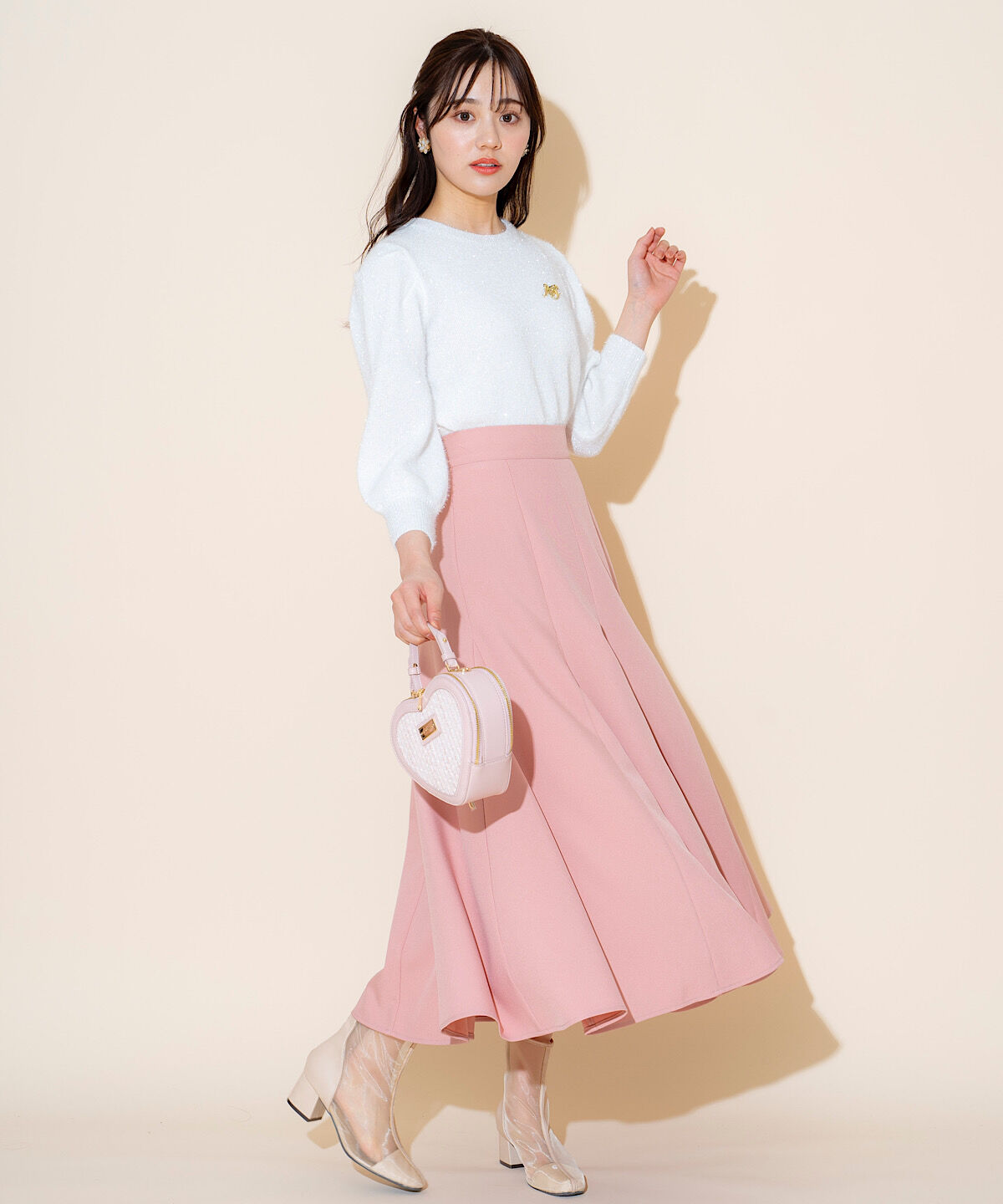 WILLSELECTION「キラキラパフ袖プルオーバー」|ニット・セーター|